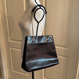 H&M Snake Print Chain Purse